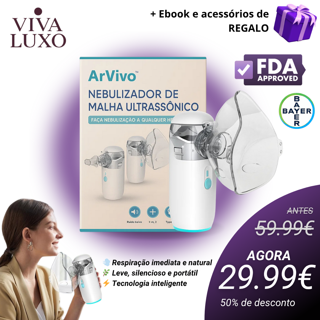 ArVivo™ – Nebulizador Portátil de Inalação