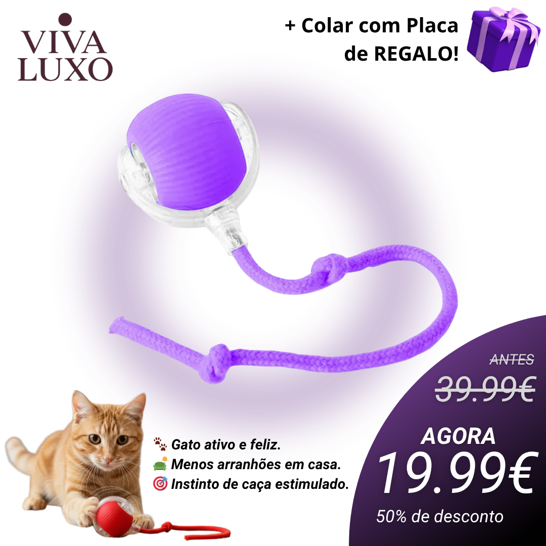 MiauFun™ - Bola de Aventura Interativa para os seus Gatos